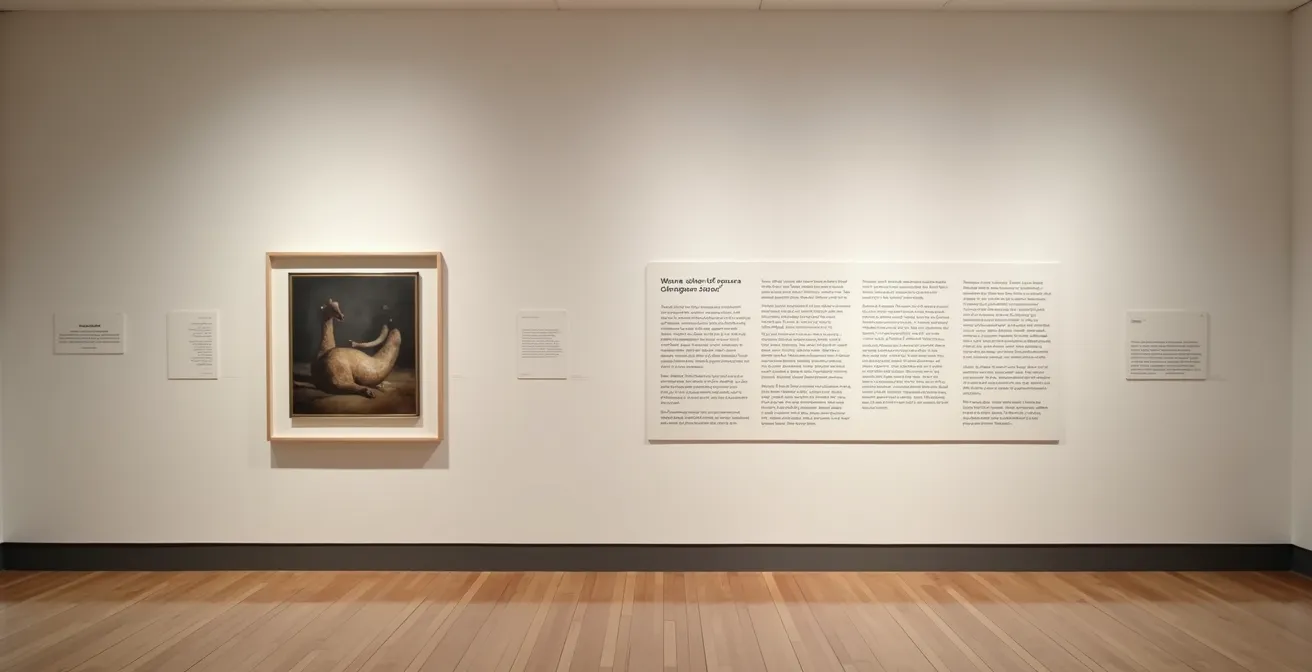 Anatomie d'un cartel de musée et son impact sur l'interprétation d'une œuvre