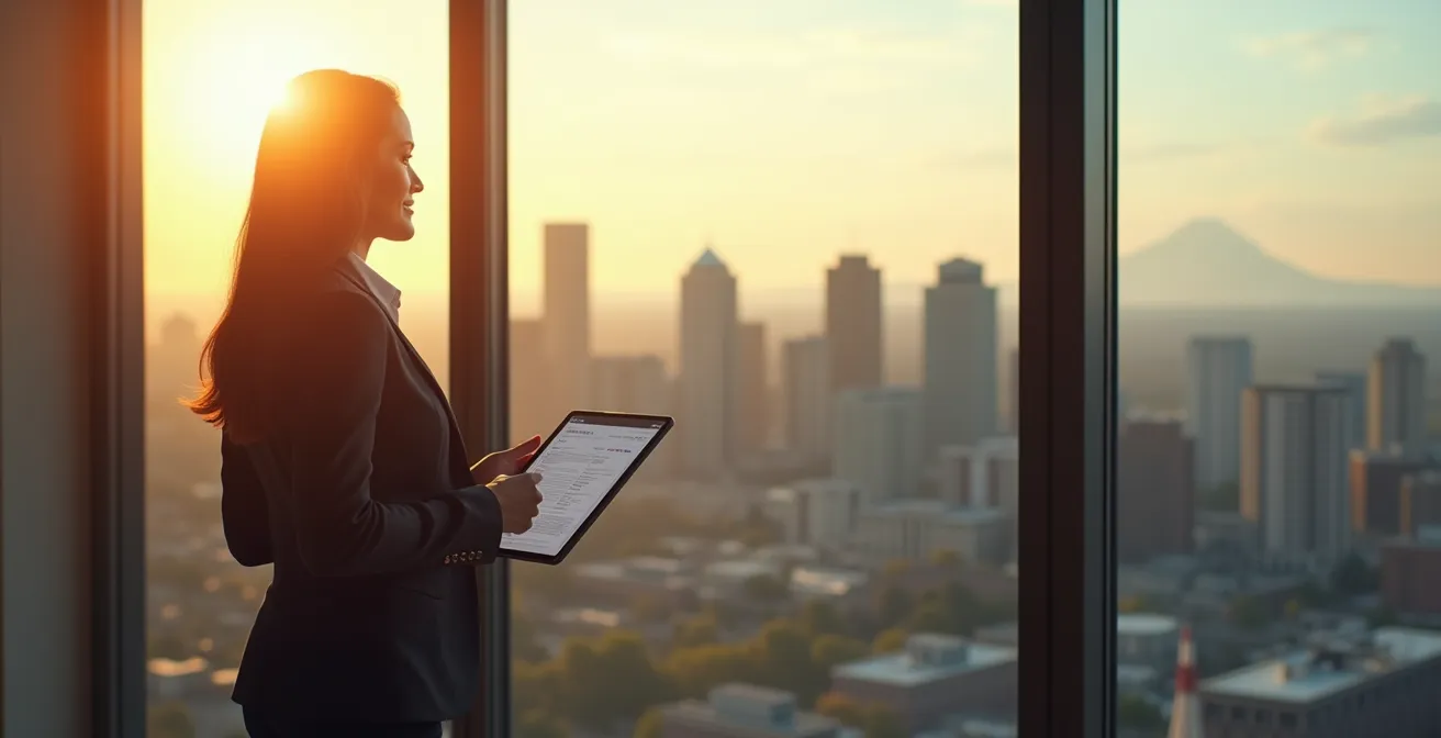 Professionnel qualifié analysant des offres d'emploi à Montréal pour valoriser son expertise